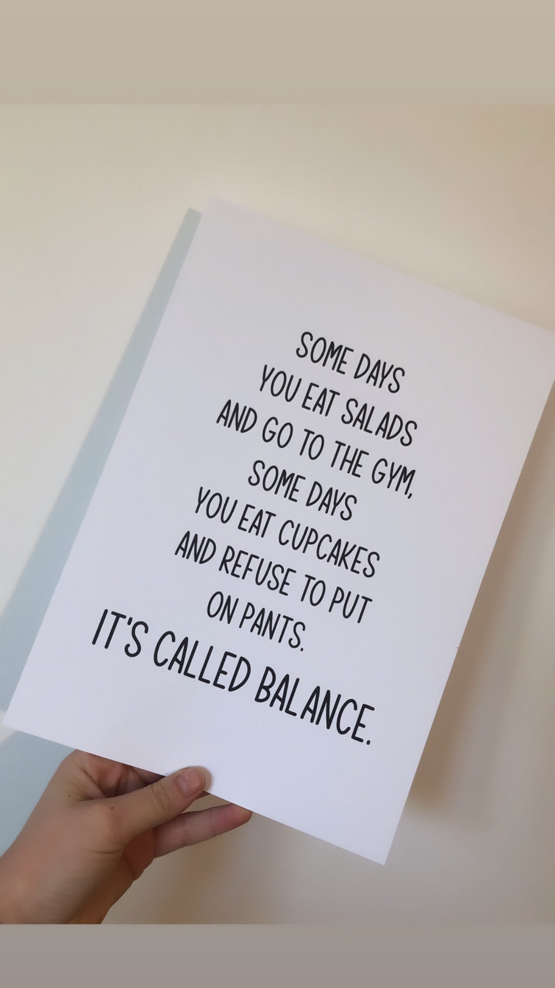Some Days You Eat Salads Humorous Funny Home Wall Decor Print-1
