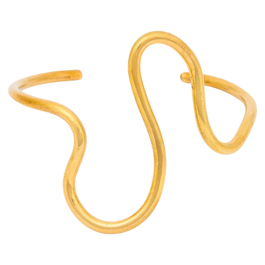 Wimbi Recycled Brass Bangle-0