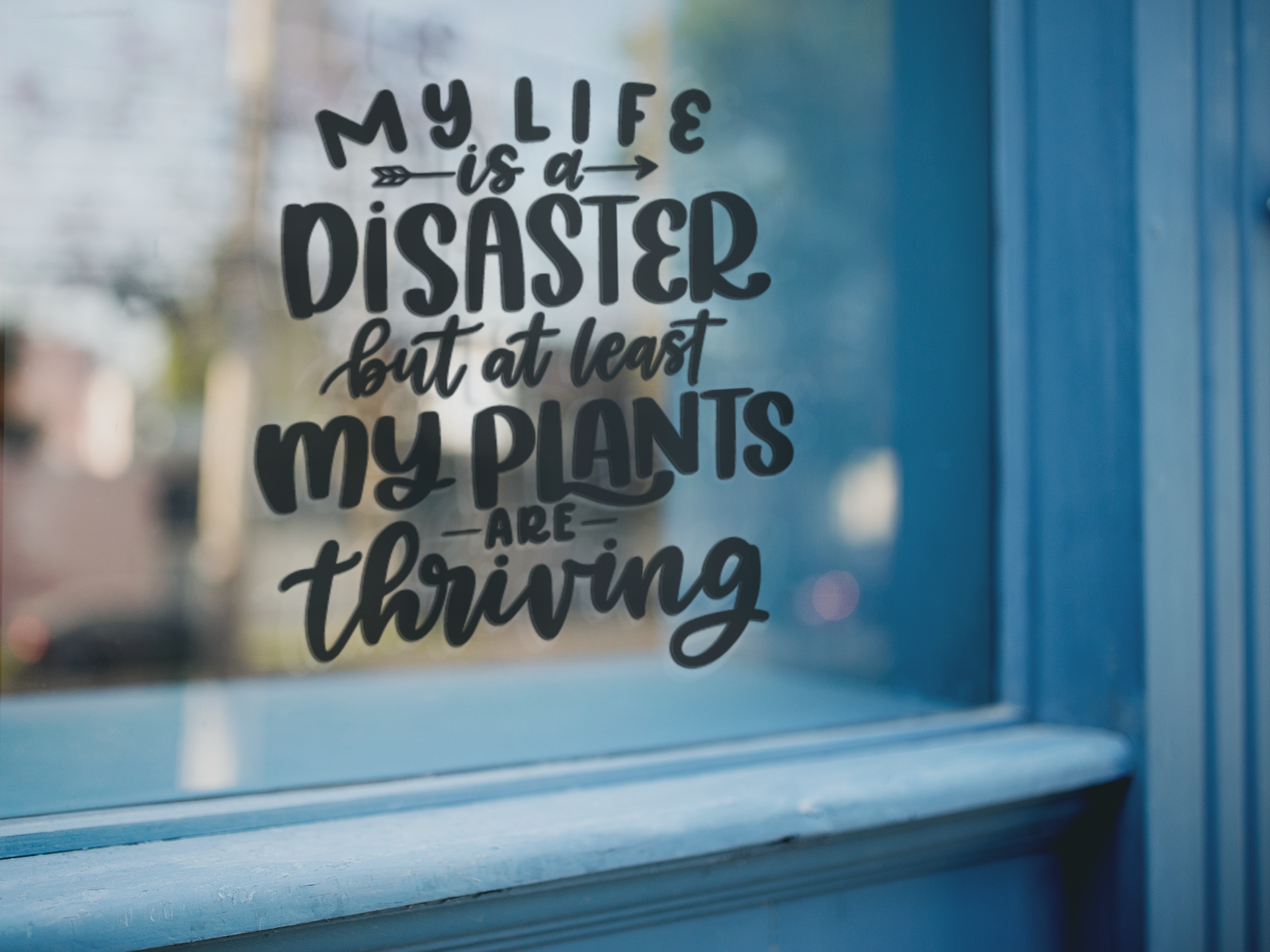 My Life Is A Disaster Plant Mom Sticker-1