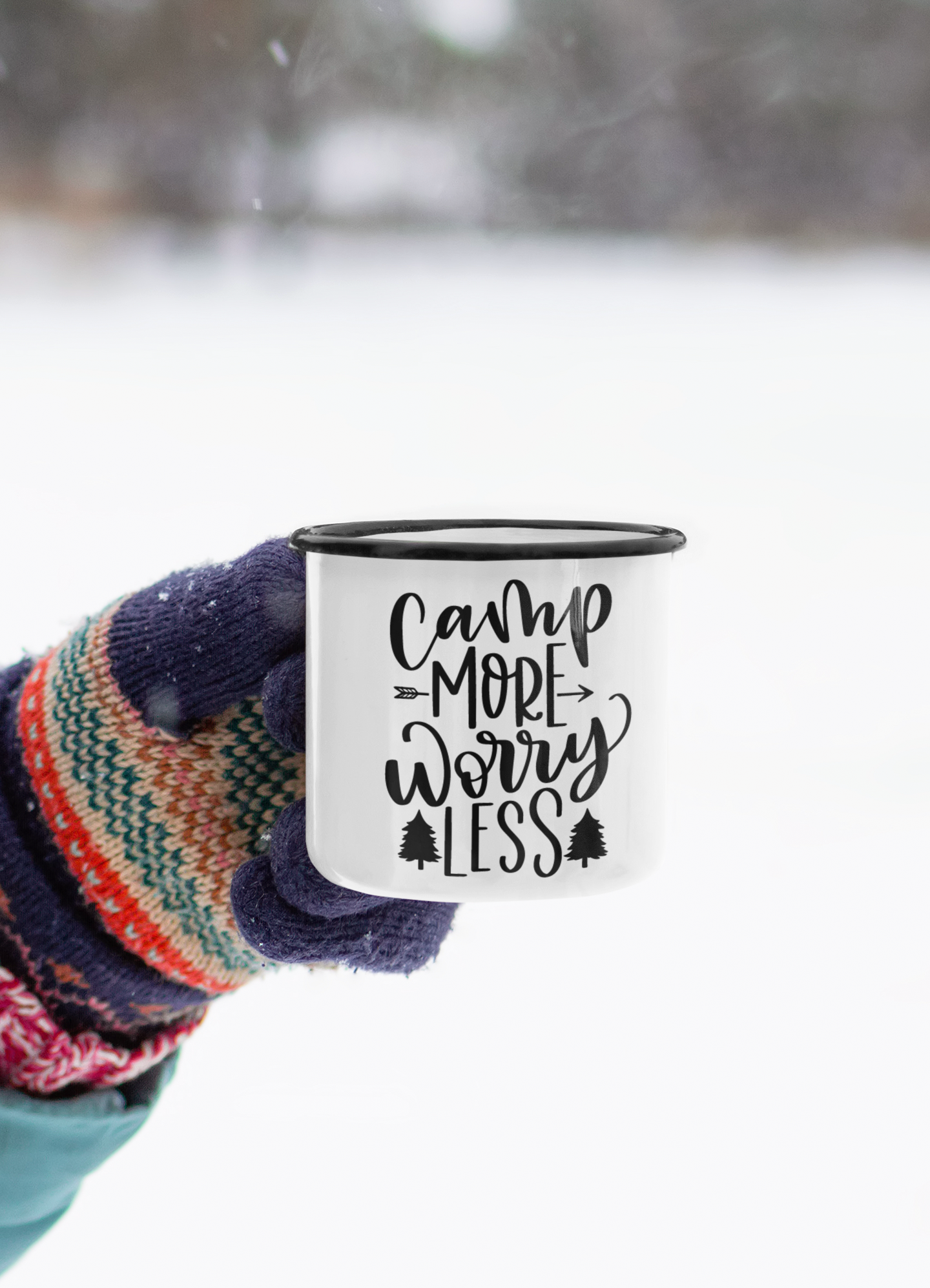 Camp More Worry Less Adventure Mug-0
