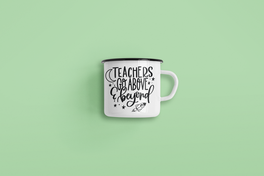Teachers Go Above And Beyond Teacher Mug-0